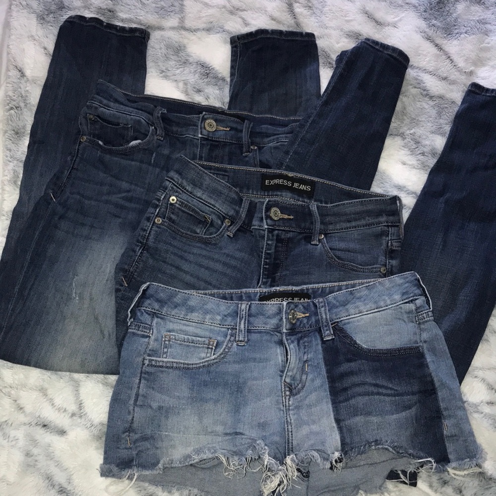 EXPRESS JEANS SIZE 2 LOT